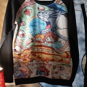Kids Graphic Sweatshirt - Black and Multicolor